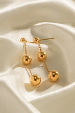 Carregar imagem no visualizador da galeria, Ball Bead and Chain Stainless Steel Earrings
