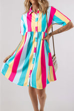 Carregar imagem no visualizador da galeria, Color Block Half Sleeve Mini Dress
