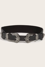 Load image into Gallery viewer, Double Buckle PU Leather Belt
