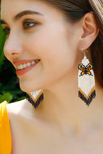 Load image into Gallery viewer, Butterfly Beaded Dangle Earrings
