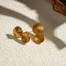 Carregar imagem no visualizador da galeria, 18K Gold-Plated Stainless Steel Earrings
