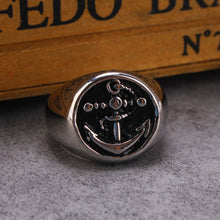 Carregar imagem no visualizador da galeria, Titanium Steel Anchor Signet Ring
