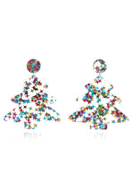 Carregar imagem no visualizador da galeria, Christmas Tree Acrylic Earrings
