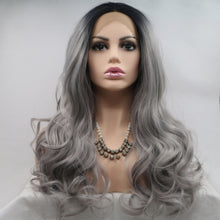 Carregar imagem no visualizador da galeria, 13*3&quot; Lace Front Wigs Synthetic Long Wavy 24&quot; 130% Density
