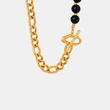 Load image into Gallery viewer, Bead Detail Chunky Chain Necklace
