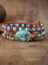 Load image into Gallery viewer, Triple-Layer Natural Stone Bracelet
