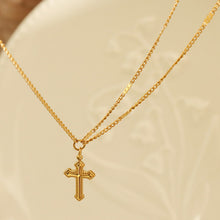 Load image into Gallery viewer, Cross Pendant Titanium Steel Necklace
