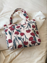 Load image into Gallery viewer, Printed Canvas Handbag with Zipper
