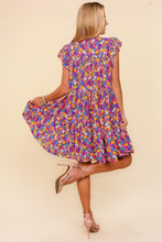 Carregar imagem no visualizador da galeria, Haptics Frilled Mock Neck Ditsy Floral Dress
