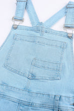 Carregar imagem no visualizador da galeria, Distressed Denim Overalls with Pockets
