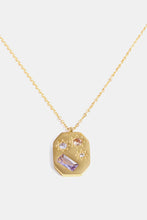 Load image into Gallery viewer, Inlaid Zircon Pendant Stainless Steel Necklace
