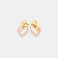 Carregar imagem no visualizador da galeria, Stainless Steel Double Heart Earrings
