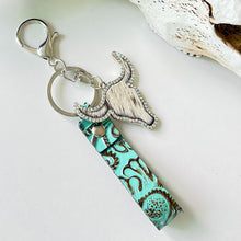 Carregar imagem no visualizador da galeria, Rhinestone Bull Keychain
