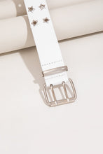 Load image into Gallery viewer, Double Row Star Grommet PU Leather Belt
