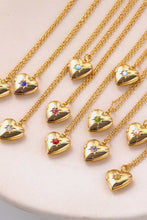 Carregar imagem no visualizador da galeria, Zircon Heart Shape 14K Gold-Plated Pendant Necklace
