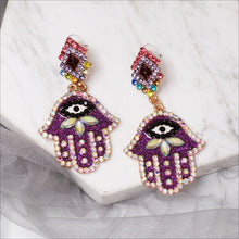 Load image into Gallery viewer, Alloy &amp; Rhinestone Earrings
