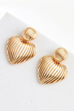 Load image into Gallery viewer, Zinc Alloy Ribbed Earrings
