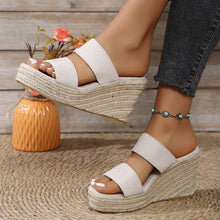 Carregar imagem no visualizador da galeria, Open Toe Platform Wedge Sandals
