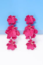 Carregar imagem no visualizador da galeria, Flower Shape Zinc Alloy Dangle Earrings
