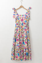 Carregar imagem no visualizador da galeria, Tied Floral Sleeveless Maxi Dress
