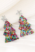 Carregar imagem no visualizador da galeria, Christmas Tree Acrylic Earrings
