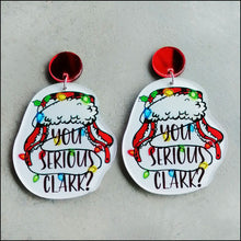 Carregar imagem no visualizador da galeria, Christmas Themed Acrylic Dangle Earrings
