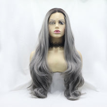 Carregar imagem no visualizador da galeria, 13*3&quot; Lace Front Wigs Synthetic Long Wavy 24&quot; 130% Density
