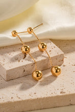 Carregar imagem no visualizador da galeria, Ball Bead and Chain Stainless Steel Earrings
