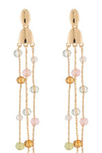 Load image into Gallery viewer, Beaded Long Chain Earrings
