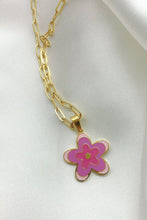 Load image into Gallery viewer, Flower Pendant Stainless Steel Necklace
