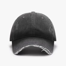 Load image into Gallery viewer, Distressed Washed Adjustable Baseball Cap
