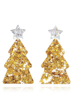 Carregar imagem no visualizador da galeria, Christmas Tree Acrylic Earrings
