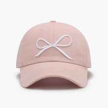 Carregar imagem no visualizador da galeria, Bow Embroidered Cotton Baseball Cap
