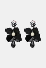 Load image into Gallery viewer, Bloosom Flower and Teardrop Resin Dangle Earrings
