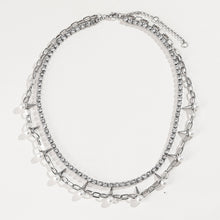 Load image into Gallery viewer, Rhinestone Double-Layered Necklace
