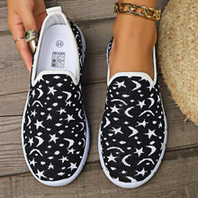 Carregar imagem no visualizador da galeria, Star &amp; Moon Pattern Flat Loafers
