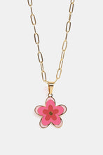 Load image into Gallery viewer, Flower Pendant Stainless Steel Necklace
