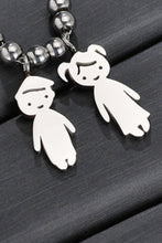 Carregar imagem no visualizador da galeria, Boy and Girl Pendant Stainless Steel Necklace
