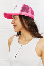 Load image into Gallery viewer, Fame Falling For You Trucker Hat in Pink
