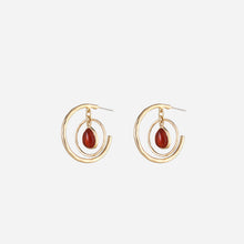 Load image into Gallery viewer, Geometric Teardrop Shape Alloy Earrings
