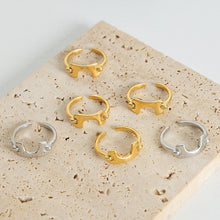 Carregar imagem no visualizador da galeria, 18K Gold-Plated Irregular Open Ring
