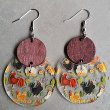 Load image into Gallery viewer, Printed Geometric Drop Earrings
