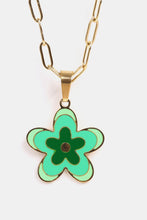 Load image into Gallery viewer, Flower Pendant Stainless Steel Necklace
