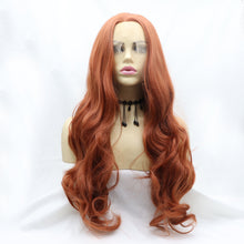 Carregar imagem no visualizador da galeria, 13*3&quot; Lace Front Wigs Synthetic Long Wavy 24&quot; 130% Density
