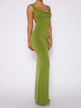 Carregar imagem no visualizador da galeria, Backless Wide Strap Maxi Dress
