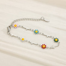 Load image into Gallery viewer, Flower &amp; Cross Stainless Steel Bracelet
