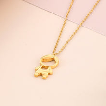 Carregar imagem no visualizador da galeria, Pendant Rhinestone Stainless Steel Necklace
