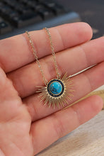 Carregar imagem no visualizador da galeria, Turquoise 14K Gold Plated Pendant Necklace
