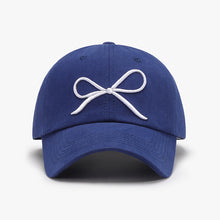 Load image into Gallery viewer, Bow Embroidered Cotton Baseball Cap
