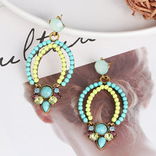 Carregar imagem no visualizador da galeria, Geometric Alloy Dangle Earrings
